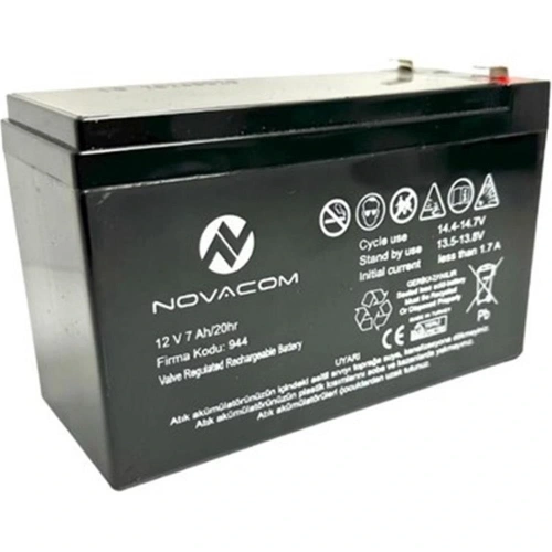 Nova 12v 7a Bakımsız Kuru Akü 2kg Ups Uyumlu