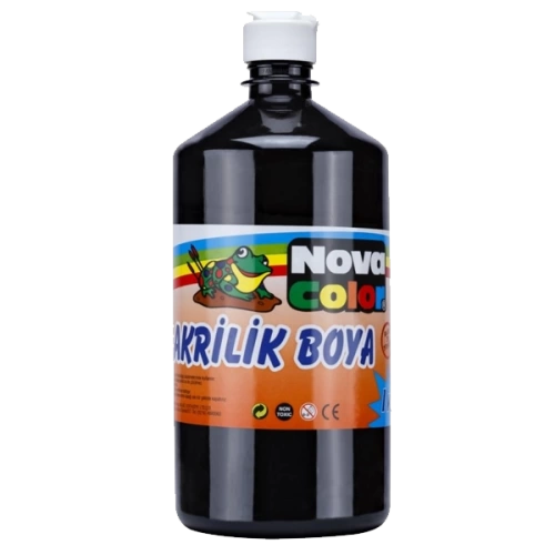 Nova Color Akrilik Boya 1 KG Siyah NC-226