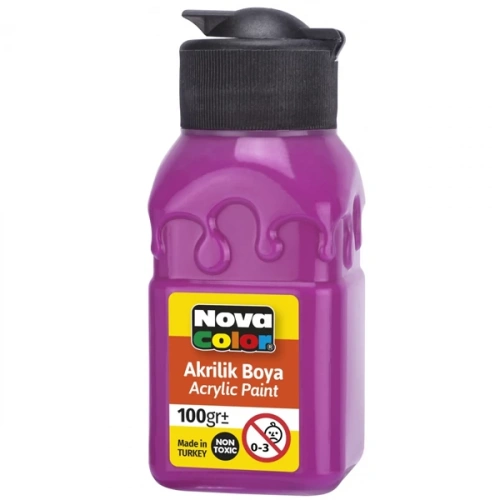 Nova Color Akrilik Boya Şişe 100 CC Fuşya Nc-2029
