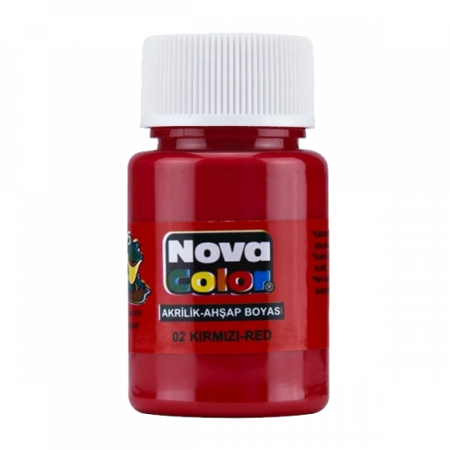 Nova Color Akrilik Boya Şişe 30 Cc Kırmızı Nc-170