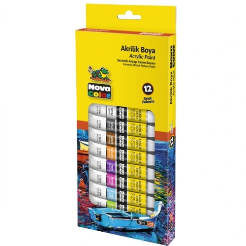 Nova Color Akrilik Boya Tüp 12 Li 12 Ml Nc-2004
