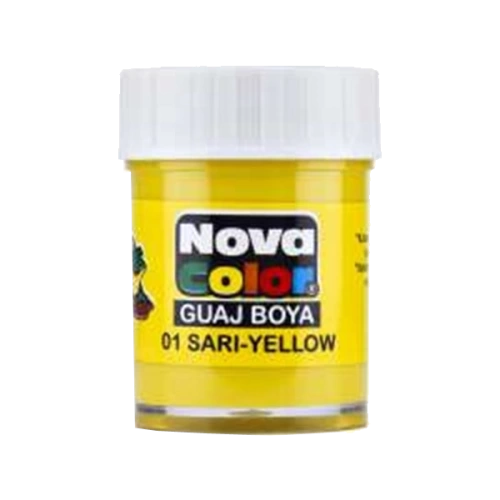 Nova Color Guaj Boya Şişe 12 Lİ Sarı NC-103