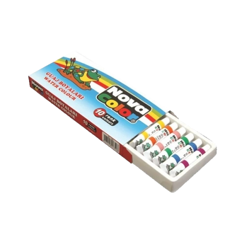 Nova Color Guaj Boya Tüp 10 Renk NC-102