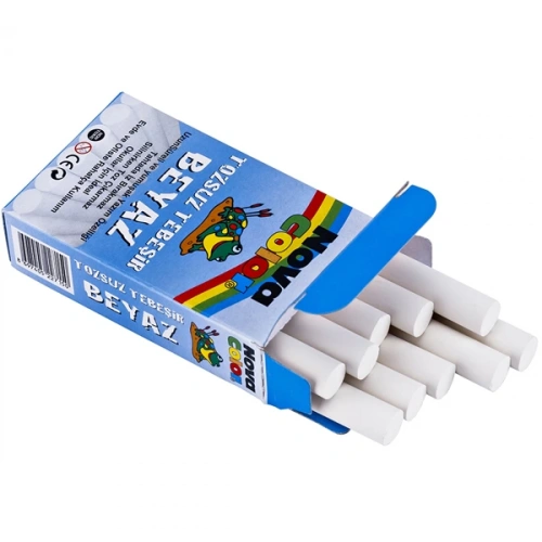Nova Color Tebeşir Tozsuz 10 Lu BeyazNC-4110