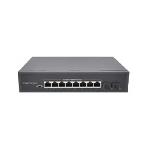 Nova Nvc-pseg0822 8 Port Poe+ 10-100-1000 Mbps 2 Port 10-100-1000 Mbps Uplink 2 Port Sfp Switch 120w