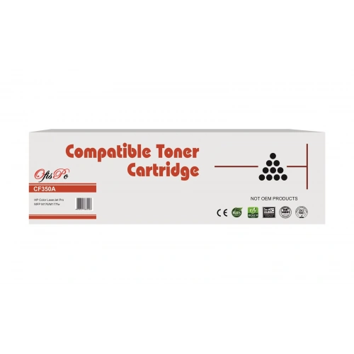 Ofispc Hp Cf350a-ce310a Siyah 1.300 Sayfa Çipli 130a-126a Universal Muadil Toner
