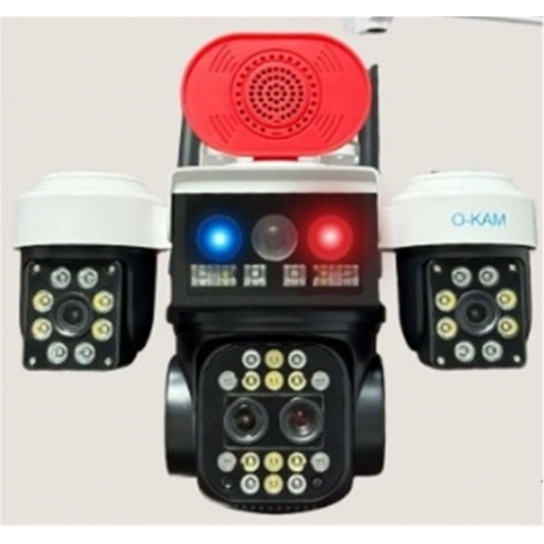 Okam O-kam 8095 3 Lens Sirenli Çakarlı Wifi Solar Kamera