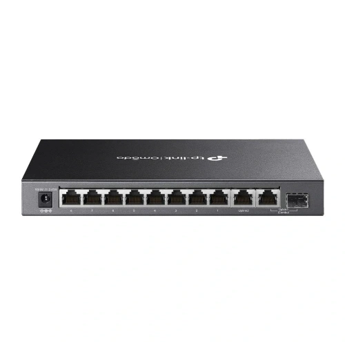 Omada Tp-link Ds110gmp 8 Port 10-100-1000 Poe+ Switch 1 Port Sfp + 1 Port Uplink Çelik Kasa Rack
