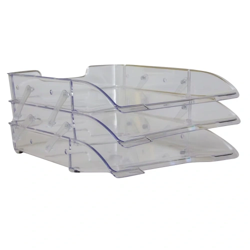 Önder Evrak Rafı Hareketli Kristal 3 Lü Şeffaf 1160-0