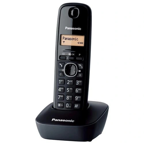 PANASONIC KX-TG1611, Dect Telefon, Siyah, 17 Saat Konuşma, 150 Saat Bekleme, 50 Kişilik Rehber