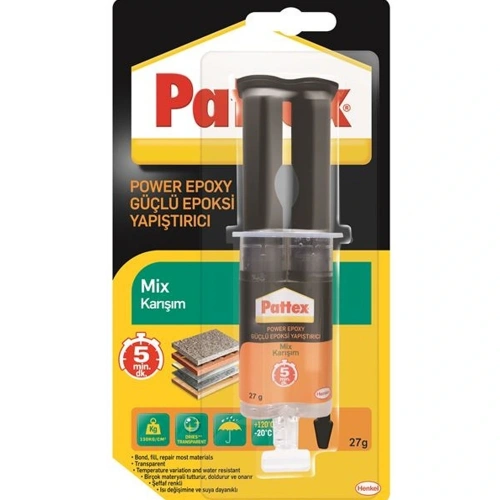 Pattex Yapıştırıcı Power Universal Mix Epoksi 27 Gr 1380802