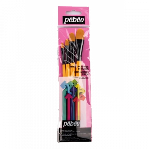 Pebeo Fırça Seti Kedi Dili No:1/4-3/8-1/2-5/8 4 Lü Set-11