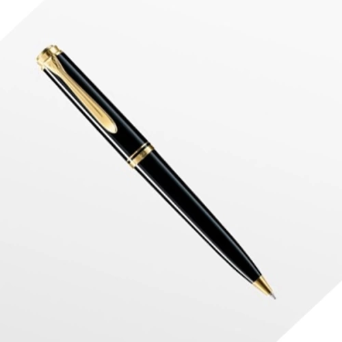 Pelikan Tükenmez Kalem 14 Ayar Altın Kaplama Siyah K300