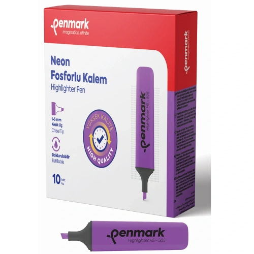 Penmark Fosforlu Kalem Neon Lila Hs-505 05
