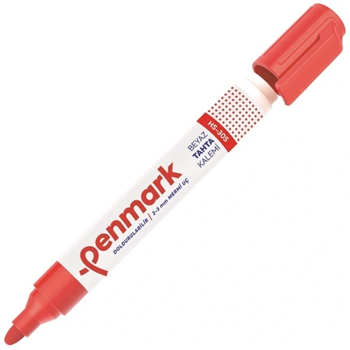 Penmark Tahta Kalemi Yuvarlak Uçlu Kırmızı Hs-305