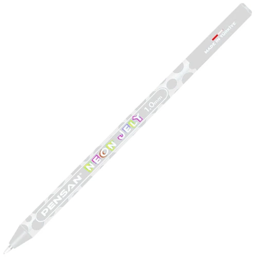 Pensan Jel Kalem Jely 1.0 MM Neon Beyaz 2801