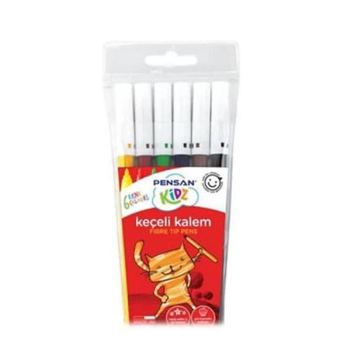 Pensan Keçeli Boya Kalemi Kidz 6 Renk 99055