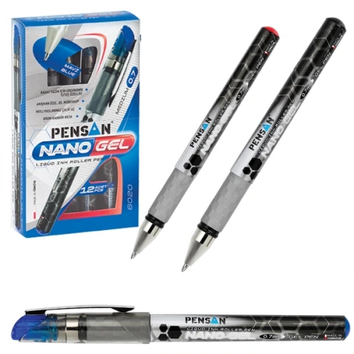 Pensan Roller Kalem Nano Gel Jel Bilye Uçlu 0.7 MM Siyah