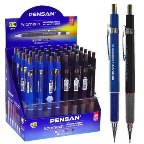 Pensan Versatil Kalem Ecomech Stand 0.9 Mm 48 Li