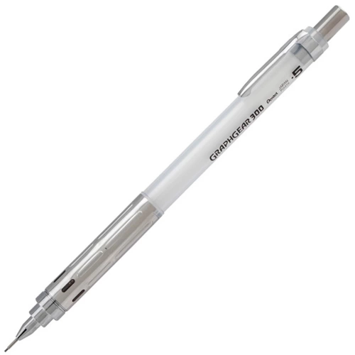 Pentel Teknik Çizim Ve Yazı Versatili 0.5 MM Beyaz GraphGear 300
