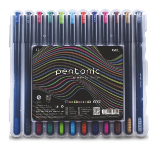Pentonic Jel Kalem Blister Set Karışık Renk 12 Li