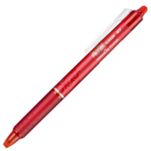 Pilot Tükenmez Kalem Frixion Clicker Bilye Uç Silinebilir 0.7 MM Kırmızı BLRT-FR7-R