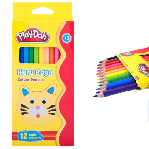 Play-Doh Kuru Boya Tam Boy 12 Renk PLAY-KU001