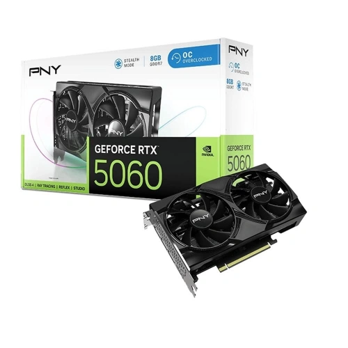 Pny Geforce Rtx 5060 8gb Gddr7 128 Bit Dlss 4 Vcg50608dfxpb1-o Ekran Kartı
