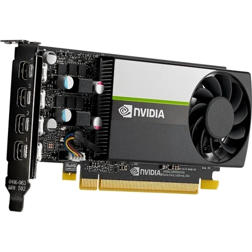 PNY QUADRO VCNT1000-8GB-SB, T1000, 8GB, DDR6, 128Bit, Tek Fan, 4xMini DP, Ekran Kartı