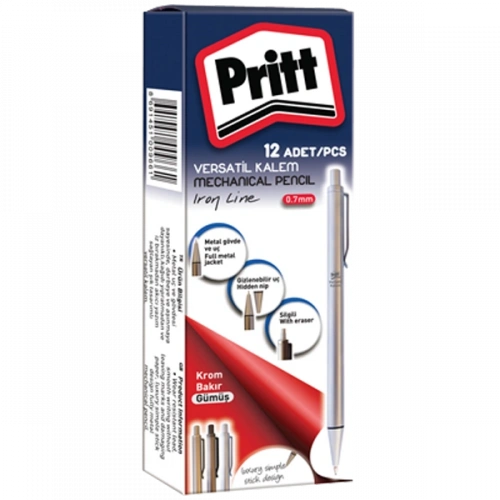 Pritt Versatil Kalem İron Line 0.7 Mm Gümüş 3707