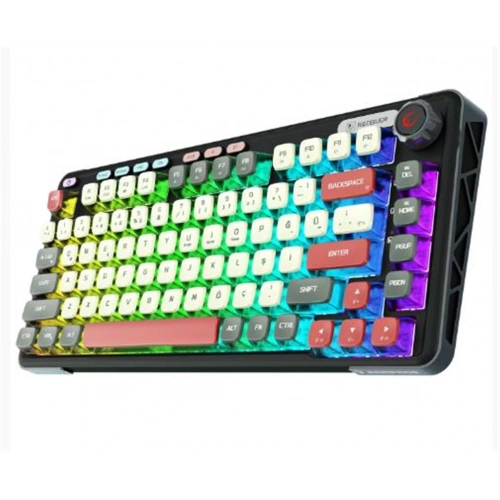Rampage Eira Transparan Hot Swap 2.4g + Bt Wireless Rgb Gasket Oil Switch Türkçe Q  Mekanik Klavye