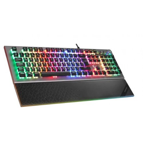 Rampage Kb-r101 Impressıve Gri-siyah Usb Rgb Aydınlatmalı İnce Tasarım Red Switch Oyuncu Klavyesi