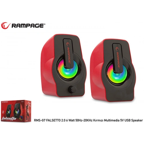 Rampage Rms-g7 Falsetto 2.0 6 Watt Kırmızı 5v Usb