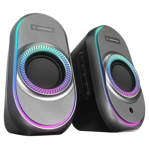 Rampage Rms-x3 2.0 6w Bluetooth Özellikli Siyah Multimedia Rgb Işıklı Gaming Usb Speaker