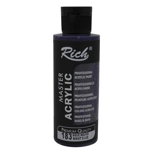 Rich Akrilik Boya Master 120 Cc Gece Mavisi 120-183
