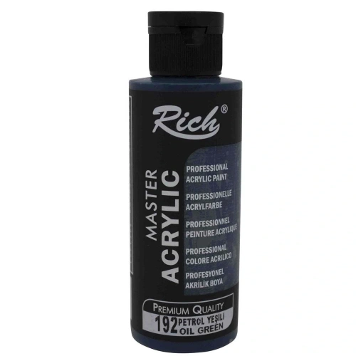 Rich Akrilik Boya Master 120 Cc Petrol Yeşili 192