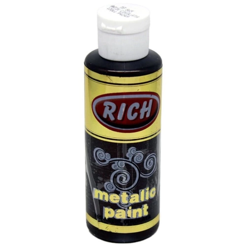 Rich Akrilik Boya Metalik 120 CC Antik Çikolata 0865