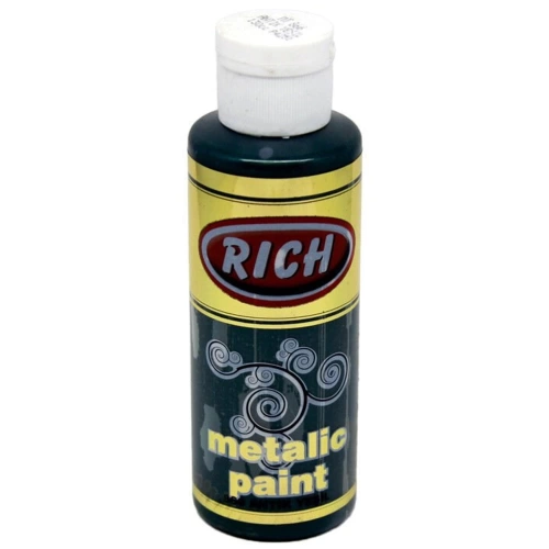 Rich Akrilik Boya Metalik 120 CC Antik Yeşil 0866