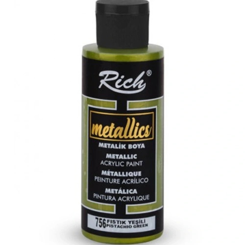 Rich Akrilik Boya Metalik 120 Cc Fıstık Yeşili 0756