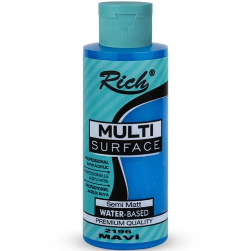 Rich Akrilik Boya Multi Surface 120 Cc Mavi 120-2196