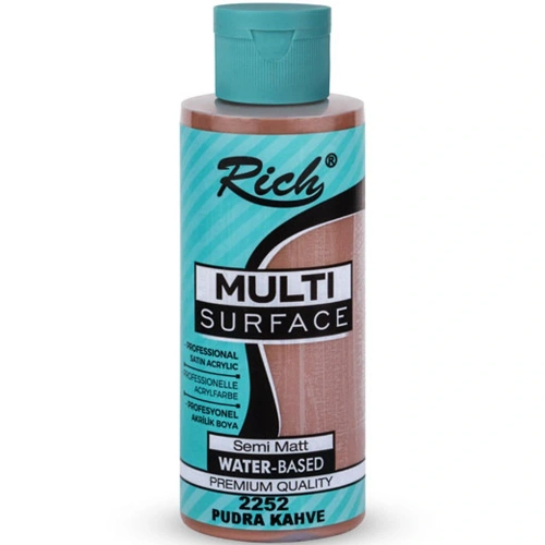Rich Akrilik Boya Multi Surface 120 Cc Pudra Kahve 2252