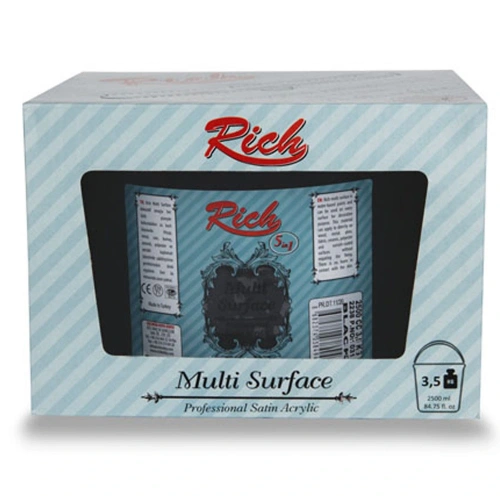 Rich Akrilik Boya Multi Surface 2500 Cc Siyah 2238
