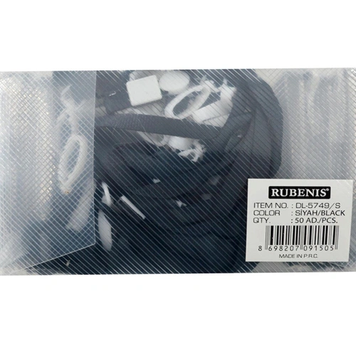 Rubenis Yaka Kartı İpli Siyah Dl-5749