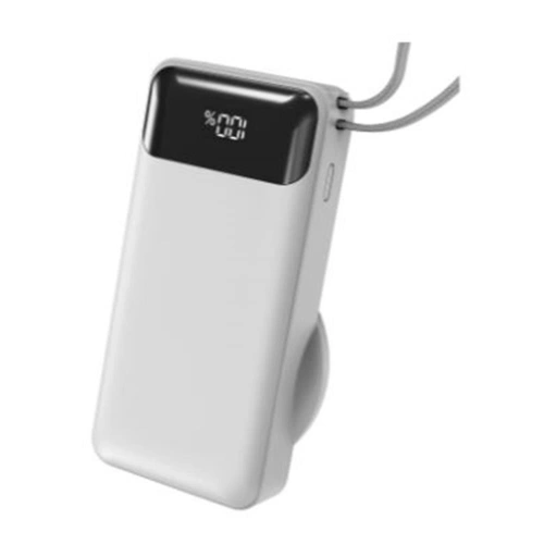 S-link G360 10000mah Pd35w+magsafe 15w Type-c Kablolu Beyaz Lcd Taşınabilir Powerbank