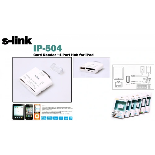 S-link Ip-504 Ipad 5in1 Kart Okuyucu
