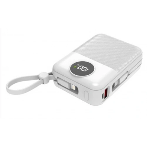 S-link Mp120 20000mah Pd22.5w Type-c+lightning Kablolu Beyaz  Pil Şarj Cihazı Powerbank