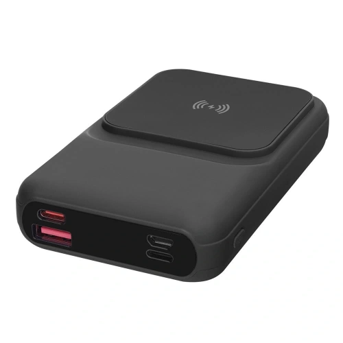 S-link P135 10000mah 15w Magsafe Dahili Kablo Siyah Gizli Led Taşınabilir Pil Şarj Cihazı Power