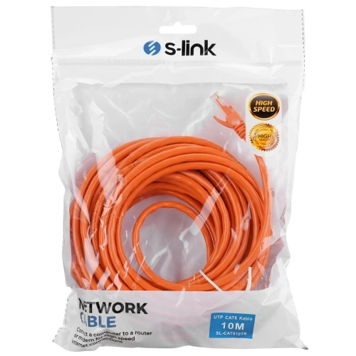 S-lınk Sl-cat610tr, Cat6, Patch, 10mt, Kablo (turuncu)