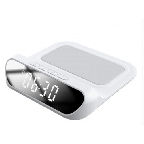 S-link Sl-cw18 Beyaz Telefon Uyumlu 15w Lcd Ekran Double Alarmli Kablosuz Şarj Cihazı