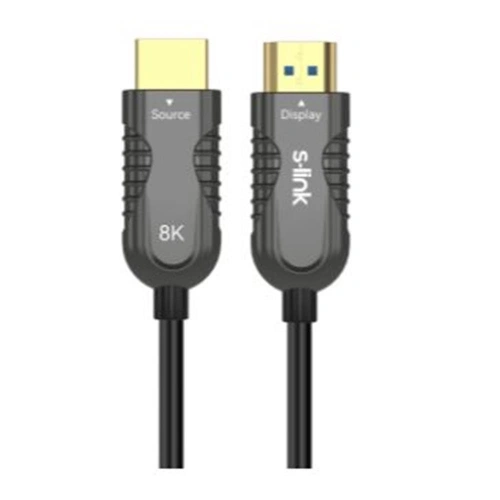 S-link Sl-hm8k020 Hdmı To Hdmı 20m V2.1 8k60 Hz 4k 120hz Fiber Kablo